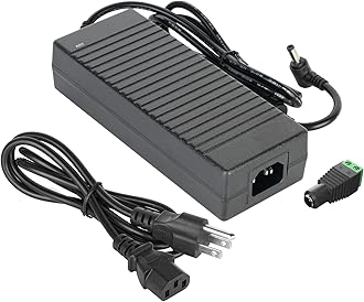 BTF-LIGHTING 12V 10A 120W Power Supply Adapter ETL Listed 100-240V AC to 12V DC Converter Class 2 Power Supply, 5.5x2.1mm Jack for for Low Voltage LED Strip Lights, CCTV, Router, Electronics