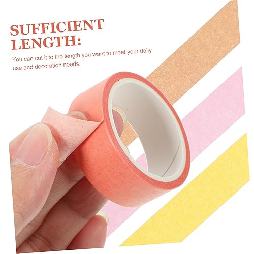 Miniatura 5 de LALAFINA 8 Rolls Purple Washi Tape Scrapbook Tape Printing Tape Notebook DIY Washi Tape Journaling Supplies DIY Tape Multi-Purpose Washi Tape