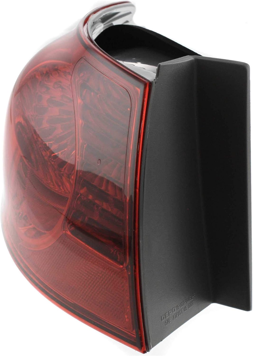 Evan-Fischer Tail Light Assembly Compatible with 2007-2010 Hyundai Elantra Outer Sedan Driver Side