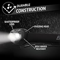 Vista 5 de Energizer PRO-260 Linterna frontal LED (paquete de 4), linternas frontales resistentes al agua IPX4, luz de cabeza de alto rendimiento