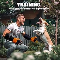 Vista 4 de Leather-Welding-Gloves HeatFire-Resistant Kevlar-Gloves for BBQ,Grill,Camping,Stick,Animal-Handling-Gloves