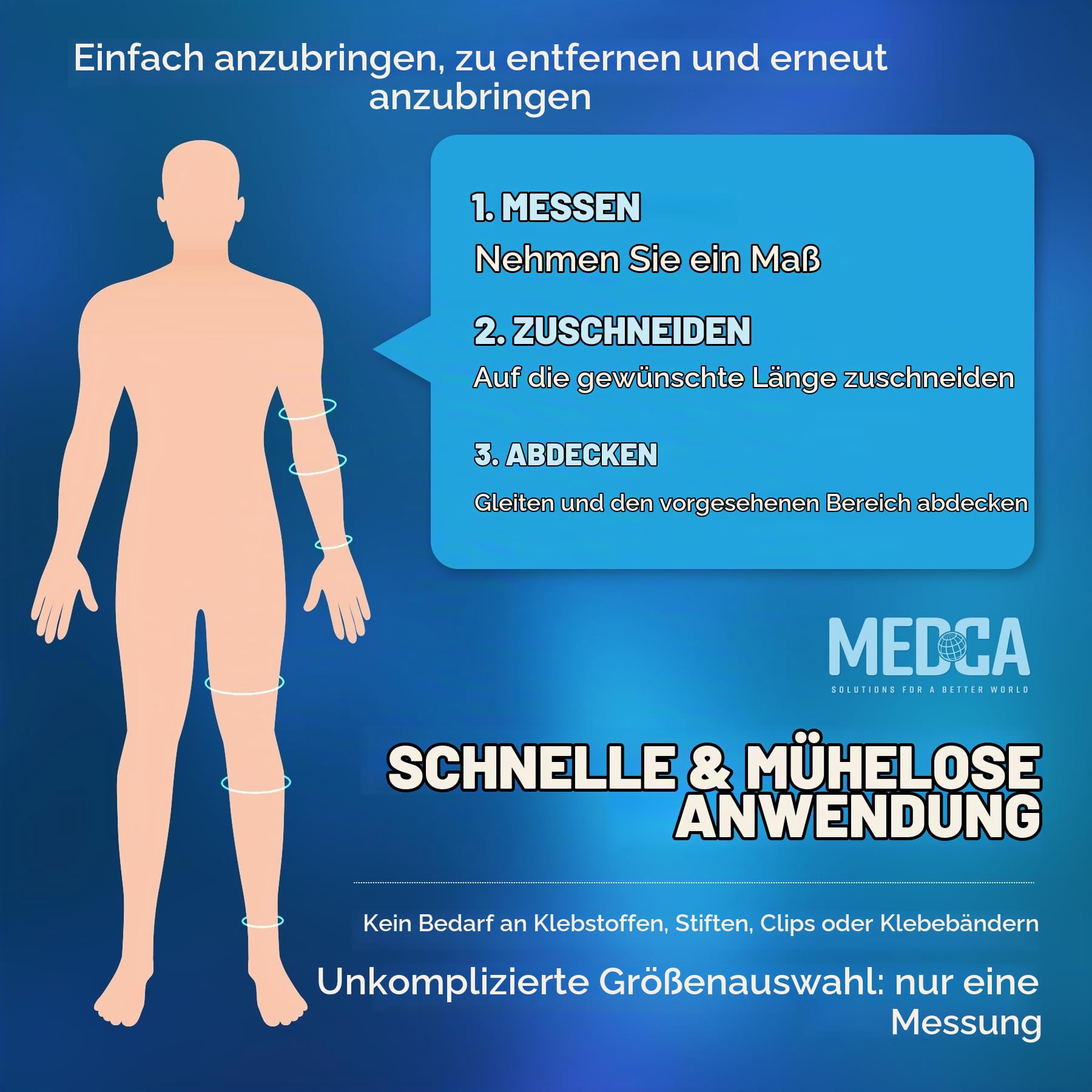 Elastische Schlauchbandage Größe F, 10 m Box, Natürliche Farbe (10 cm x 10 m) Für Große Knie, Stützbandage – Mittlere bis Große Waden, Baumwolle & Elastan