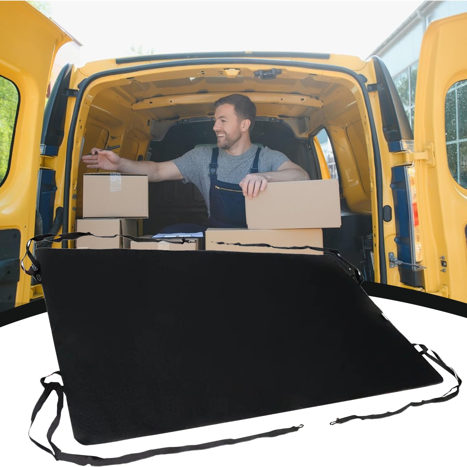 Hecktür Markise - Sonnenschutz Markise für Transporter Van Truck Motorhome | Winddicht Wasserdicht Oxford Tuch Camping Rückwand Überdachung | Outdoor Picknick Reise Schutzdach