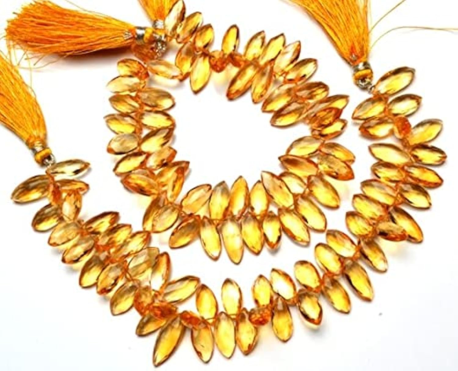 Citrine naturelle marquise de qualité supérieure pour haute joaillerie