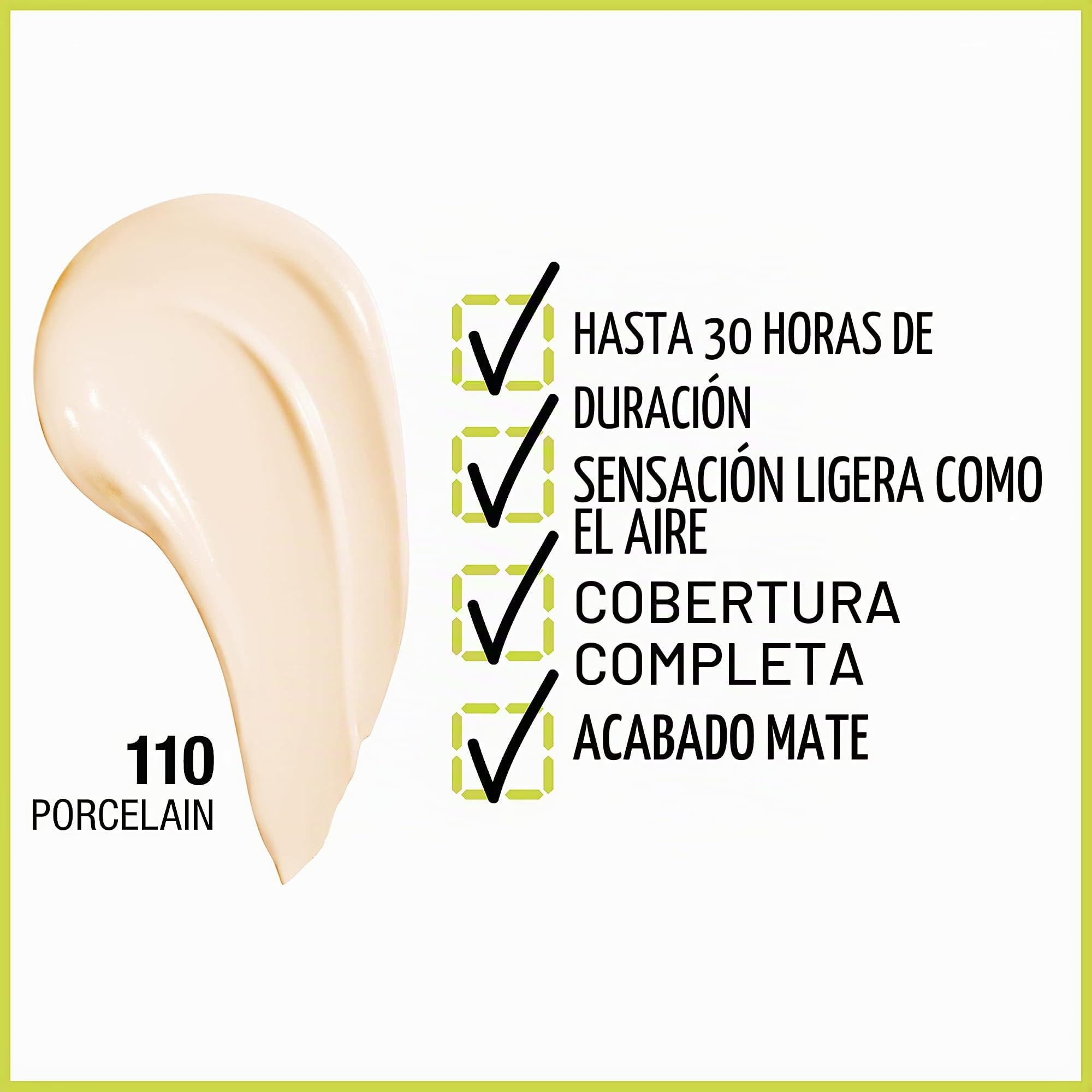 MAYBELLINE Superstay Full Coverage Foundation - Porcelain 110