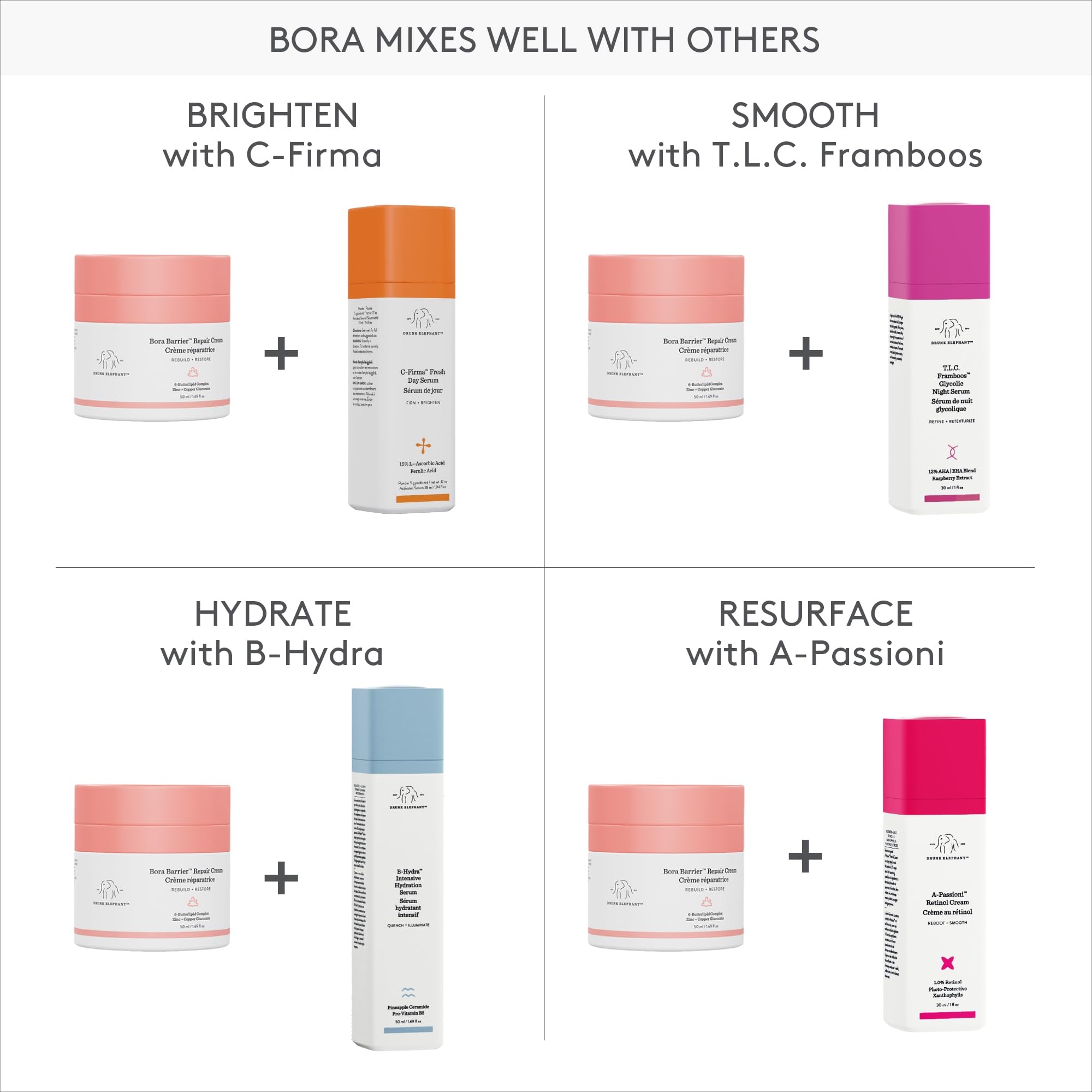 Bora Barrier Repair Cream by Drunk Elephant for Women - Crema da 1,69 oz
