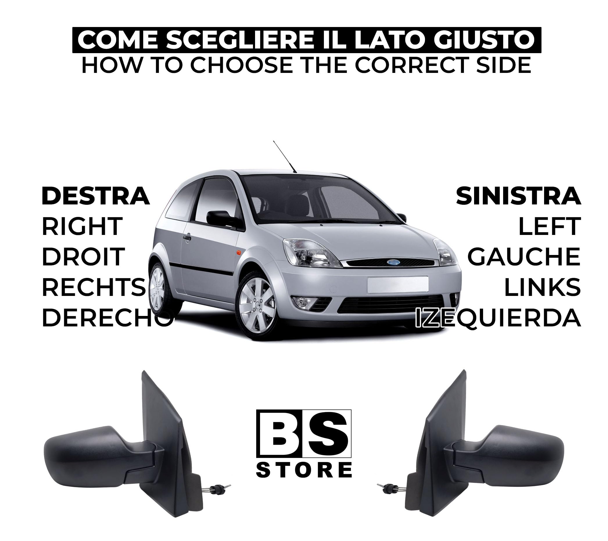 Specchietto Retrovisore FIAT QUBO Sinistro E Destro A Un Prezzo Conveniente Di Qualità Originale - Foto 7