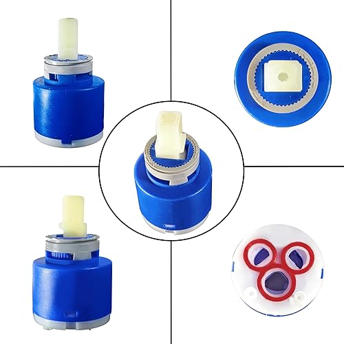 Miniatura 5 de ALITZ Cartucho de repuesto de 1.378 in compatible con Gerber 92-298, Danze DA507348N y Moen 121620  Cartucho de disco de cerámica con tope de límite