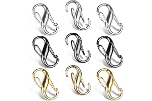 3-Color 9-Piece Zipper Lock Clips for Backpacks