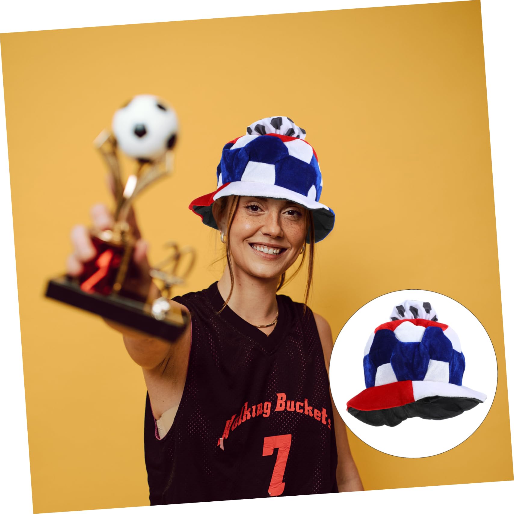 ifundom 3 Pezzi Cappello Da Tifoso Di Calcio Puntelli Cappello Da Gioco Di Calcio Decorativo Da Competizione Sportiva Per I Fan