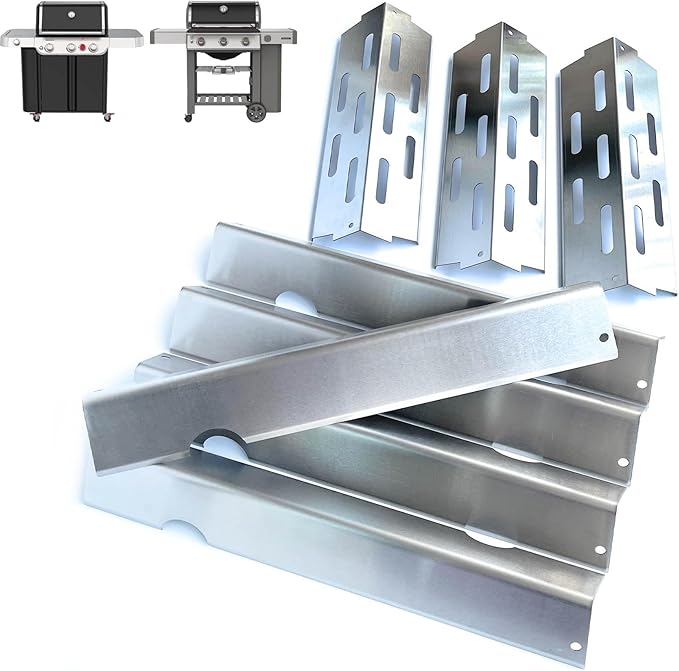 Genesis ii Flavorizer Bars 66795 Heat Deflector 66685 for Weber Gs4 Grill Parts, Replacement for Weber Genesis II E-310 Parts & S-310, E/S- 315 325 335, LX 340 Grills, Barbecue Accessories 66032 66040
