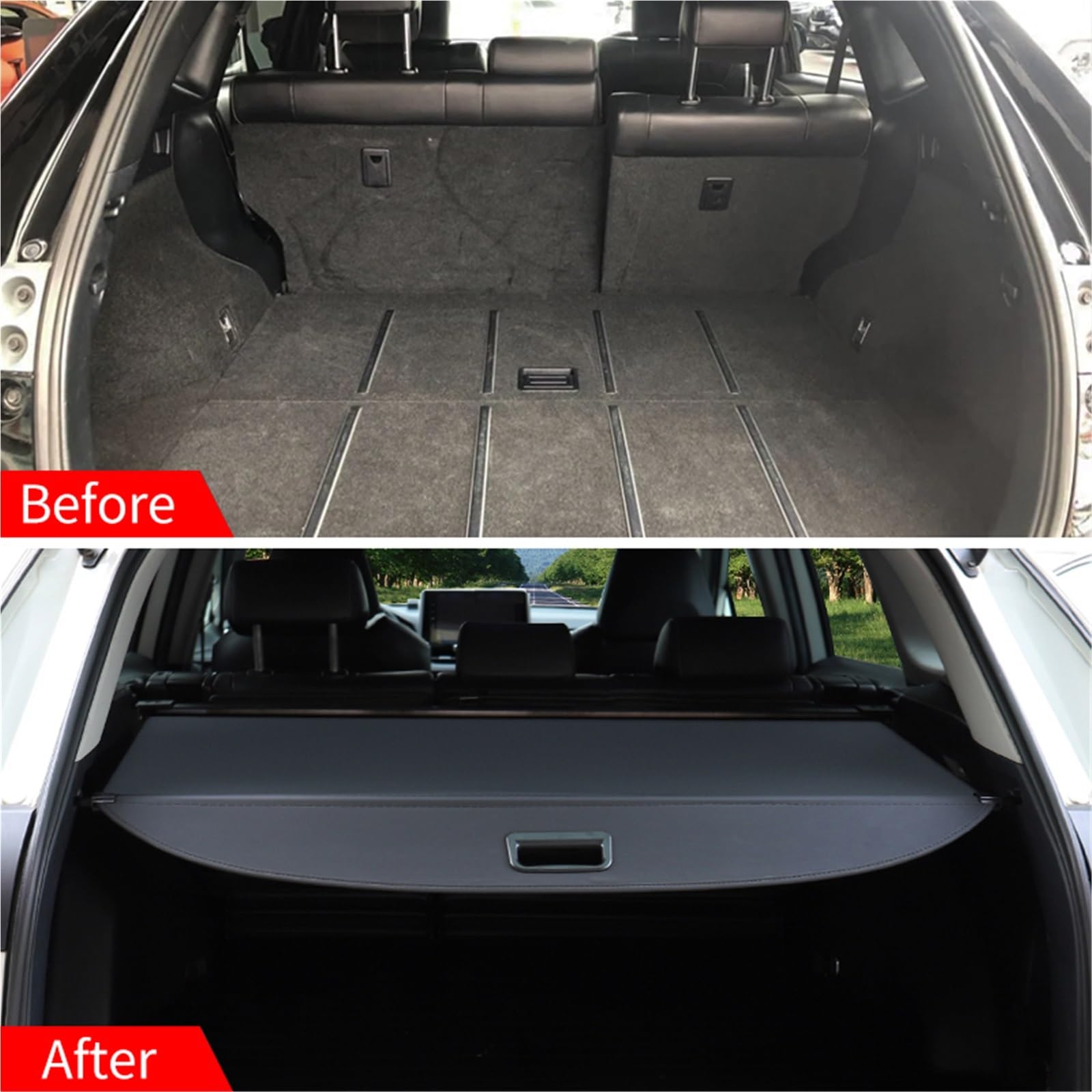 Versenkbare Trunk Cargo Abdeckung Für Toyota Für Harrier 60 Für Venza 2014 2015 2016 2017 2018 2019 Paket Rack Schild Privatsphäre Gepäckraumabdeckung
