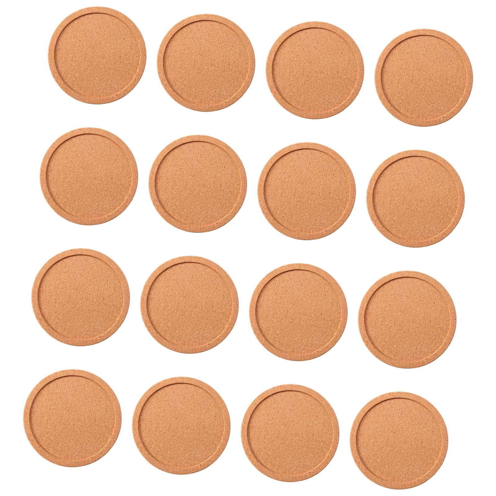 4Pcs Softwood Coasters with Recessed Center for Cup Stability Dishware Security Mattresses