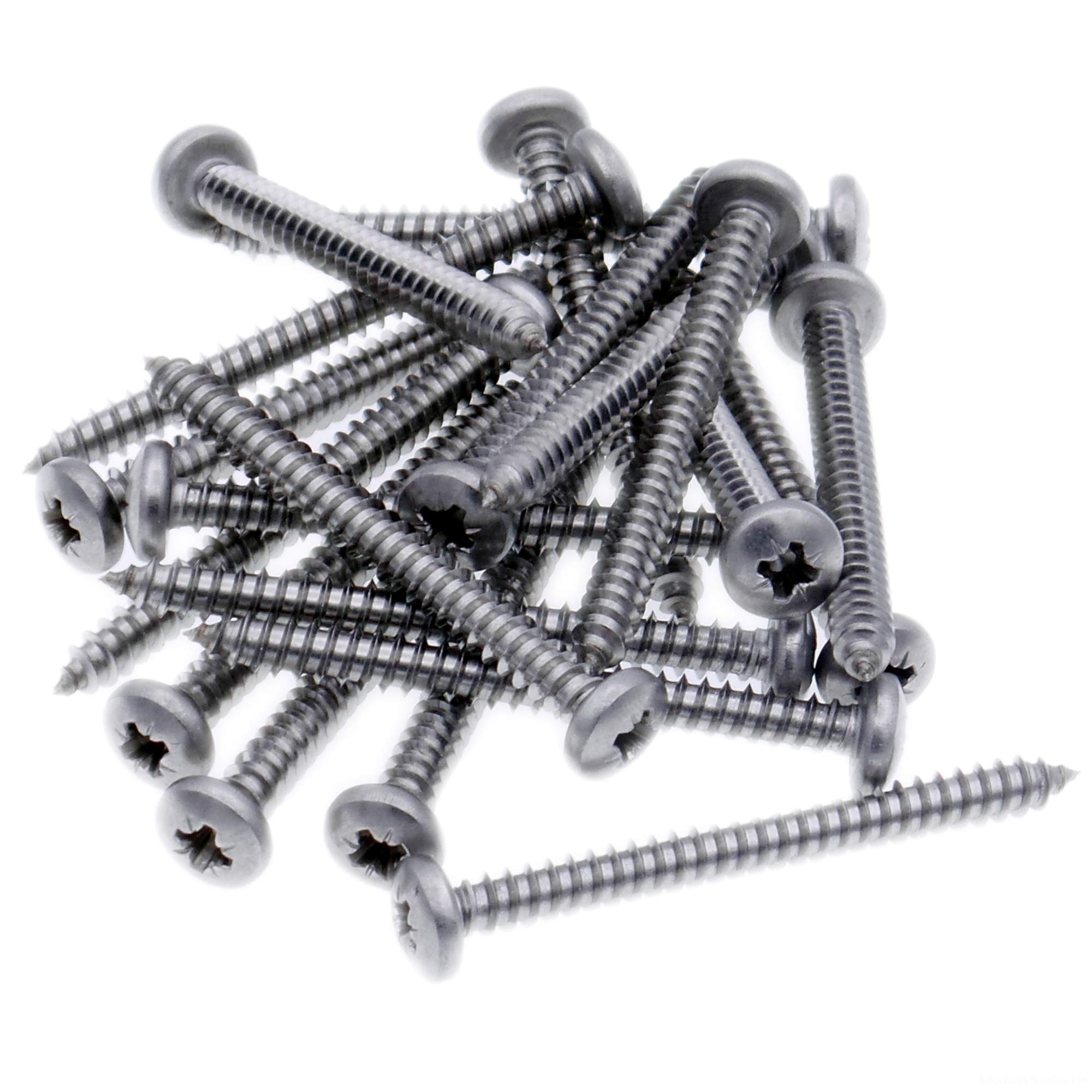 Singularity Supplies No.10 X 0.5 (4.8Mm X 13Mm) Pozi Pan Self-Tapping Screw - Stainless Steel (A2) (Pack Of 20)