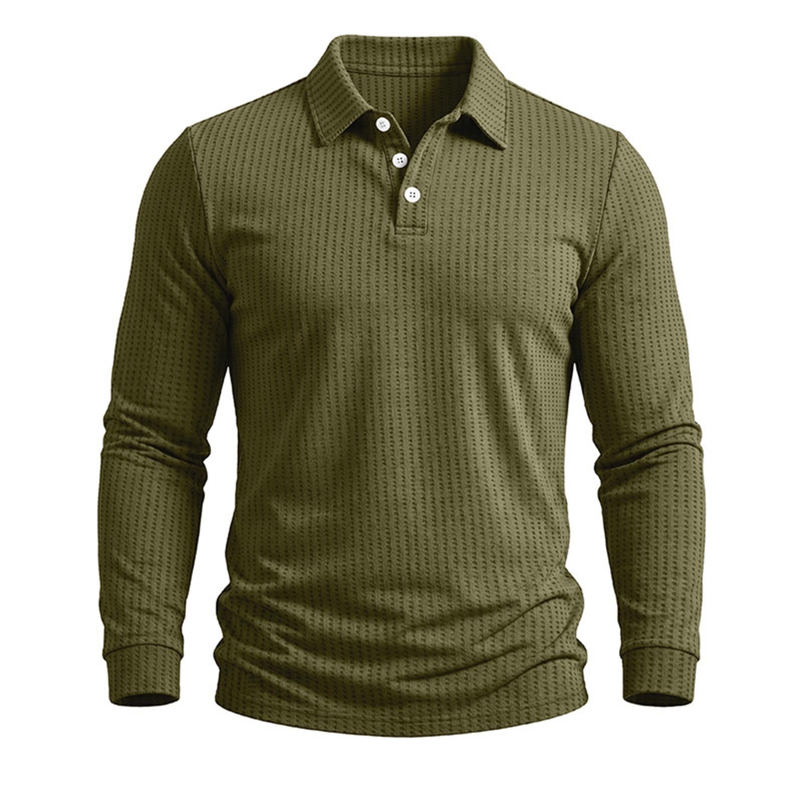 Polo Muscolare A Righe Verticali Uomo - Pullover Traspirante
