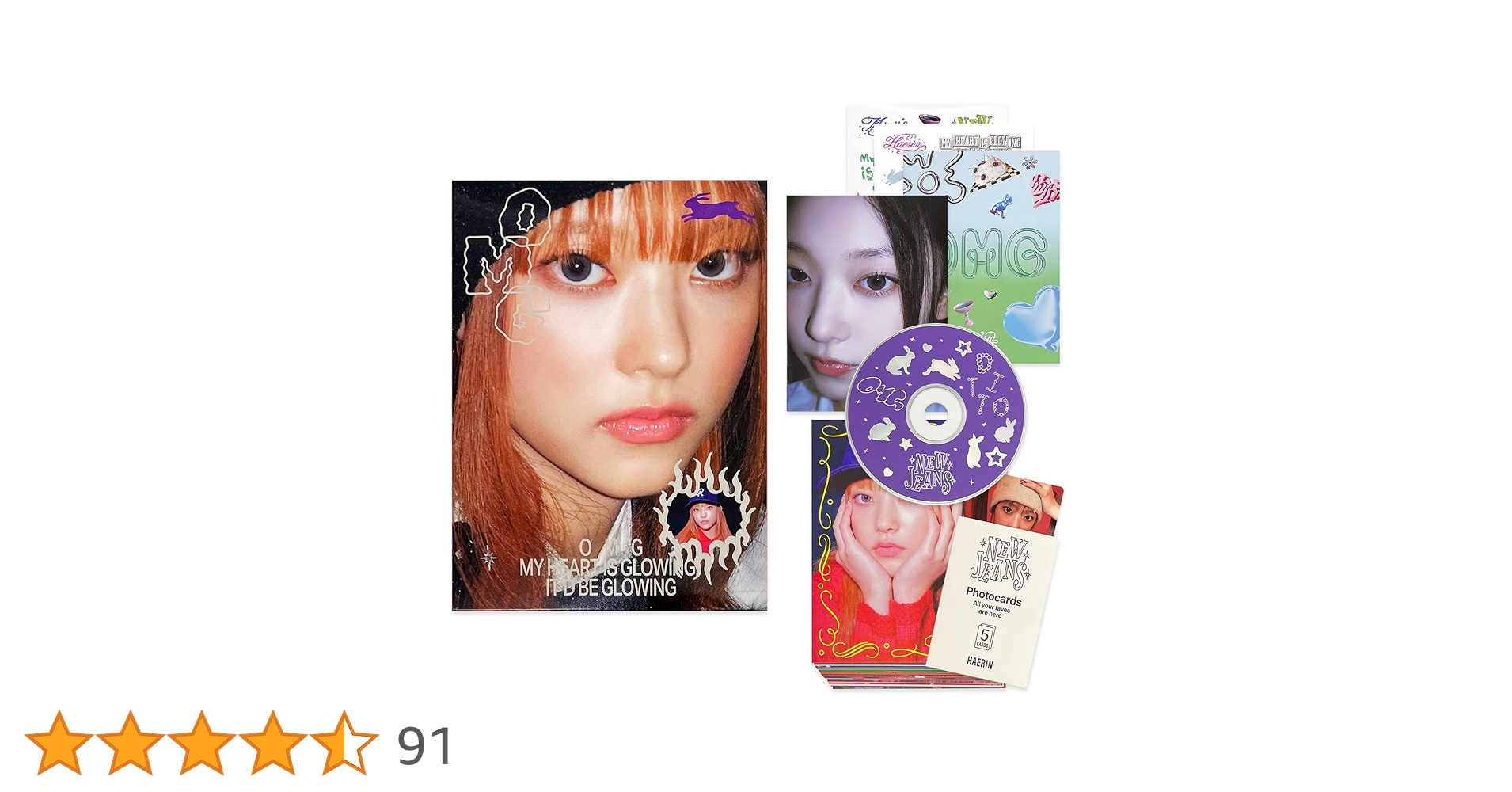 NewJeans - 1st Single [OMG] (Message Card Ver - HAERIN Ver