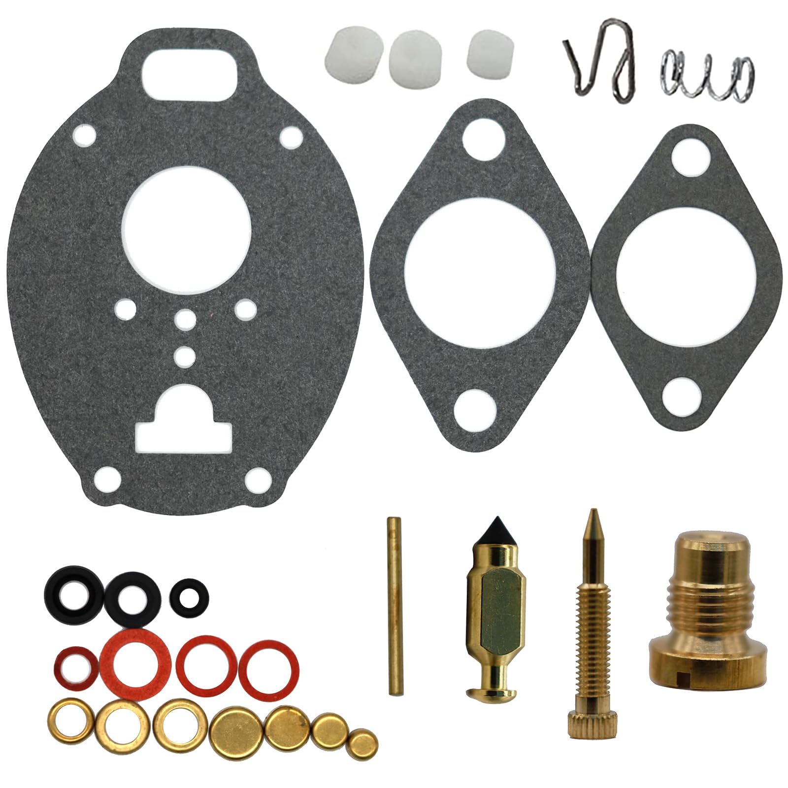 K7515 Carb Repair Kit for Marvel Schebler TSX Carburetor John Deere M 40 320 330 420 430 2010 Farmall 504 801 Allis WD45 Replaces K7515 778-515