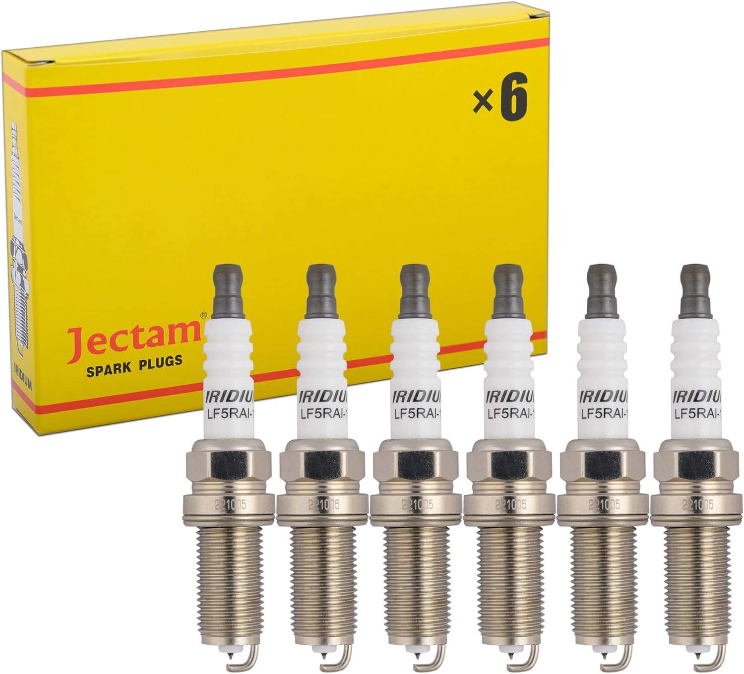 Iridium Spark Plugs 4469 LFR5AIX-11 6PCS Automotive Replacement Spark Plugs Compatible with Nissan INFINITI Kia Hyundai Toyota Xterra Pathfinder