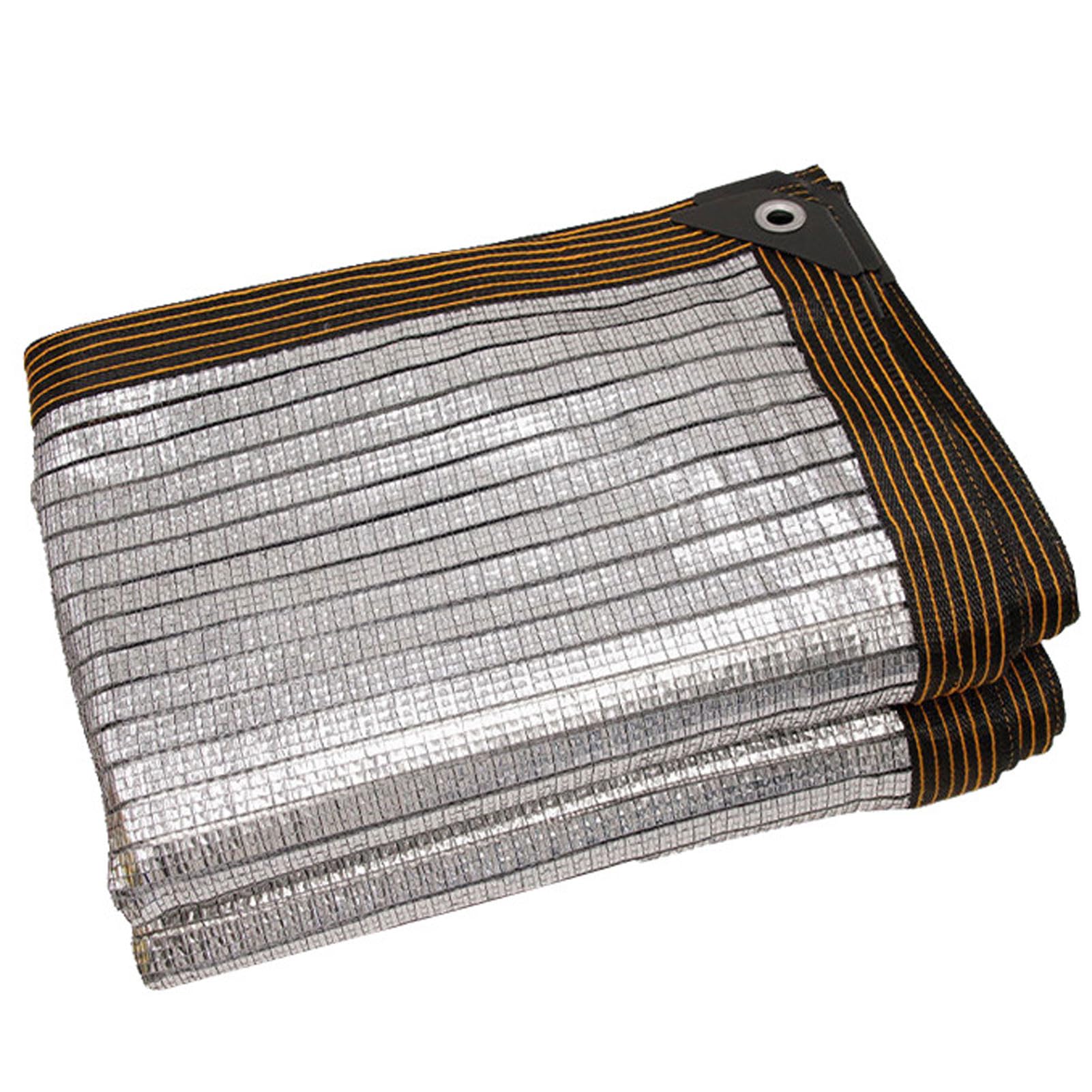 Tissu anti-UV 85 % haute réflexion thermique en aluminium avec œillets 2x10m