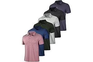 6 Pack Mens Polo Shirts: Golfing in Style and Comfort