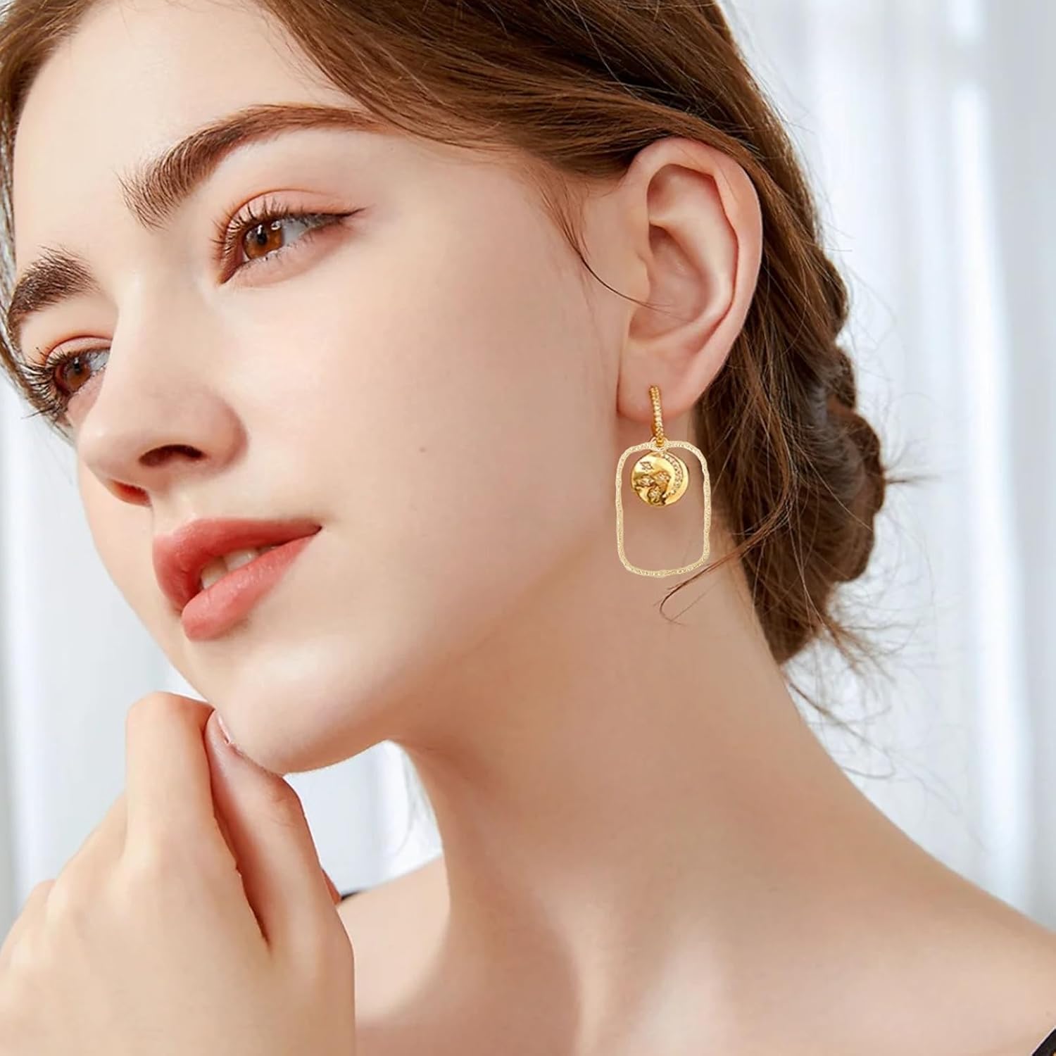 CHGCRAFT 48Pcs 8 Styles Ring Open Bezel Pendants Rectangle Shape Open Back Bezel Pendants for DIY UV Resin Epoxy Resin Earring Bracelet Jewelry Making - Image 5