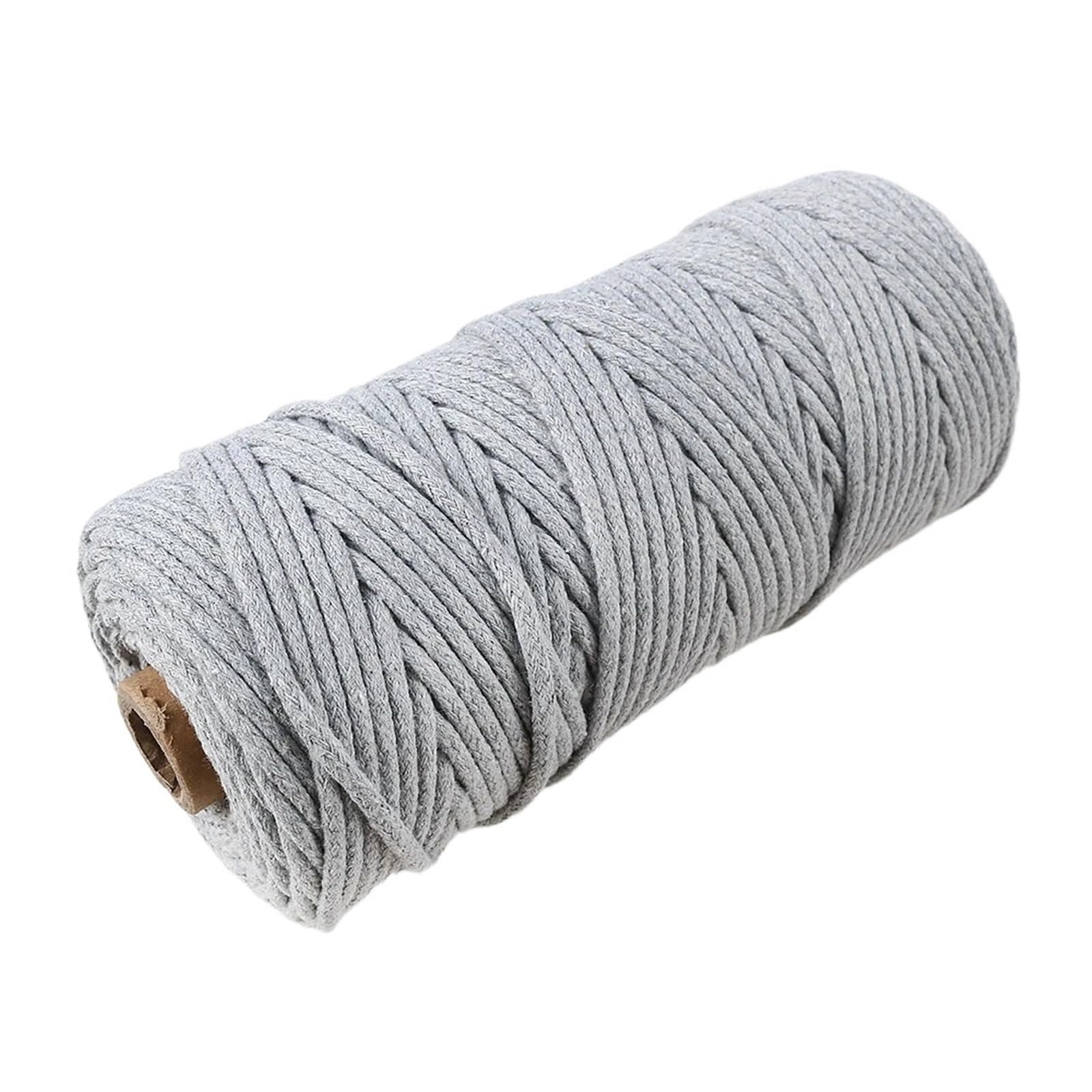 Cotton Macrame Cord 10m 3.0mm Colored Cotton Thread Braided Rope Diy Bracelet Necklace Key Chain Make Ropes Jewelry Making Materials(Color37)