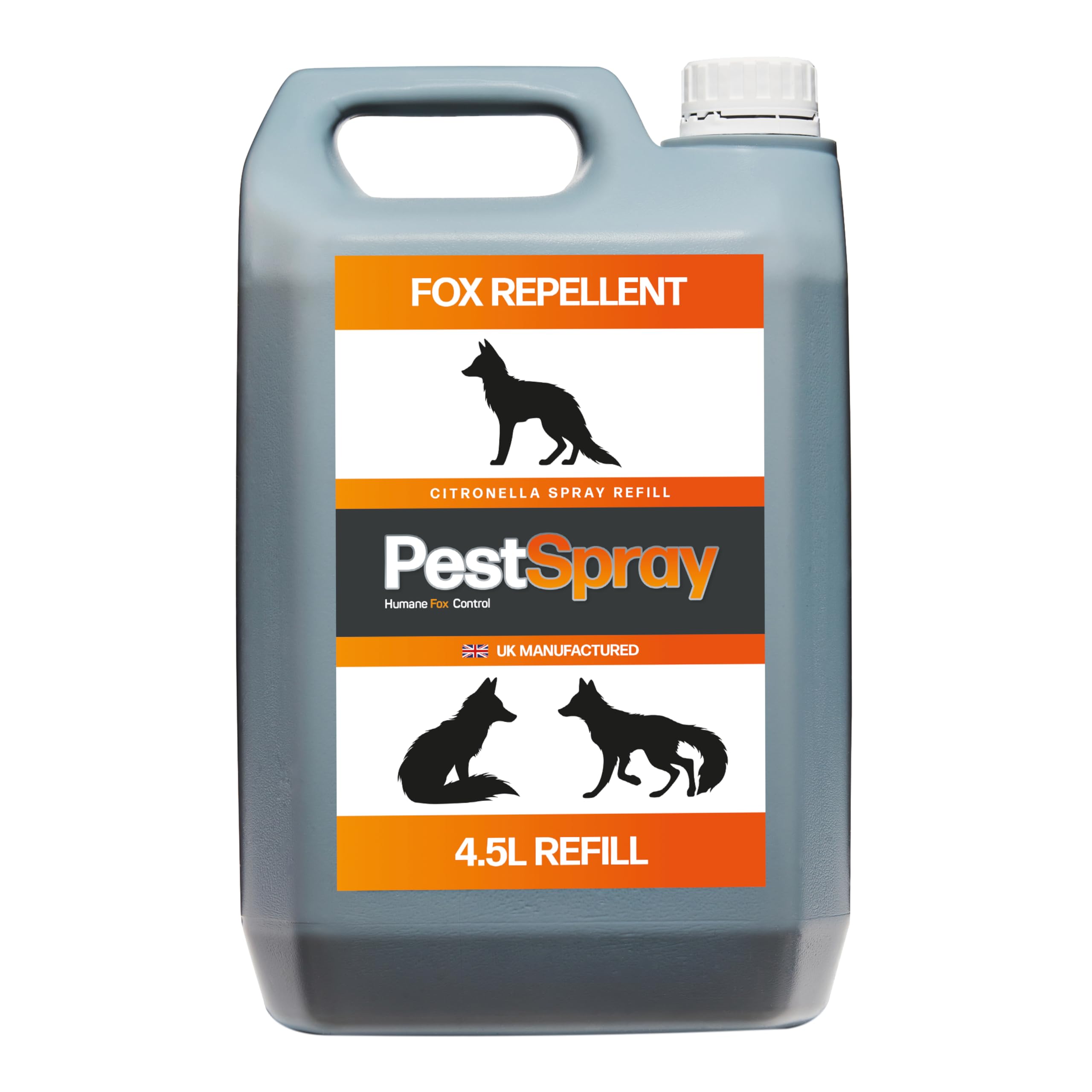 Fox PestSpray, Fox Repellent for Gardens, Natural Fox Repellent Spray, Fox deterrents for Gardens UK (4.5L)