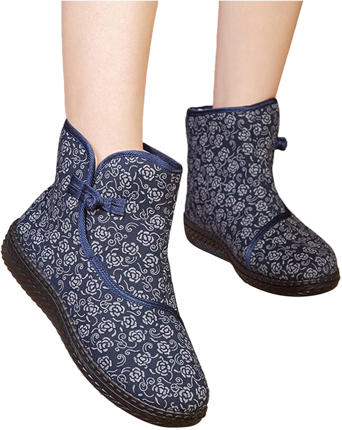 Slipper Boots for Women Wide Warm House Shoes Bootie Slippers for Indoor Outdoor Non Slip Diabetic Winter Shoes - Image 6