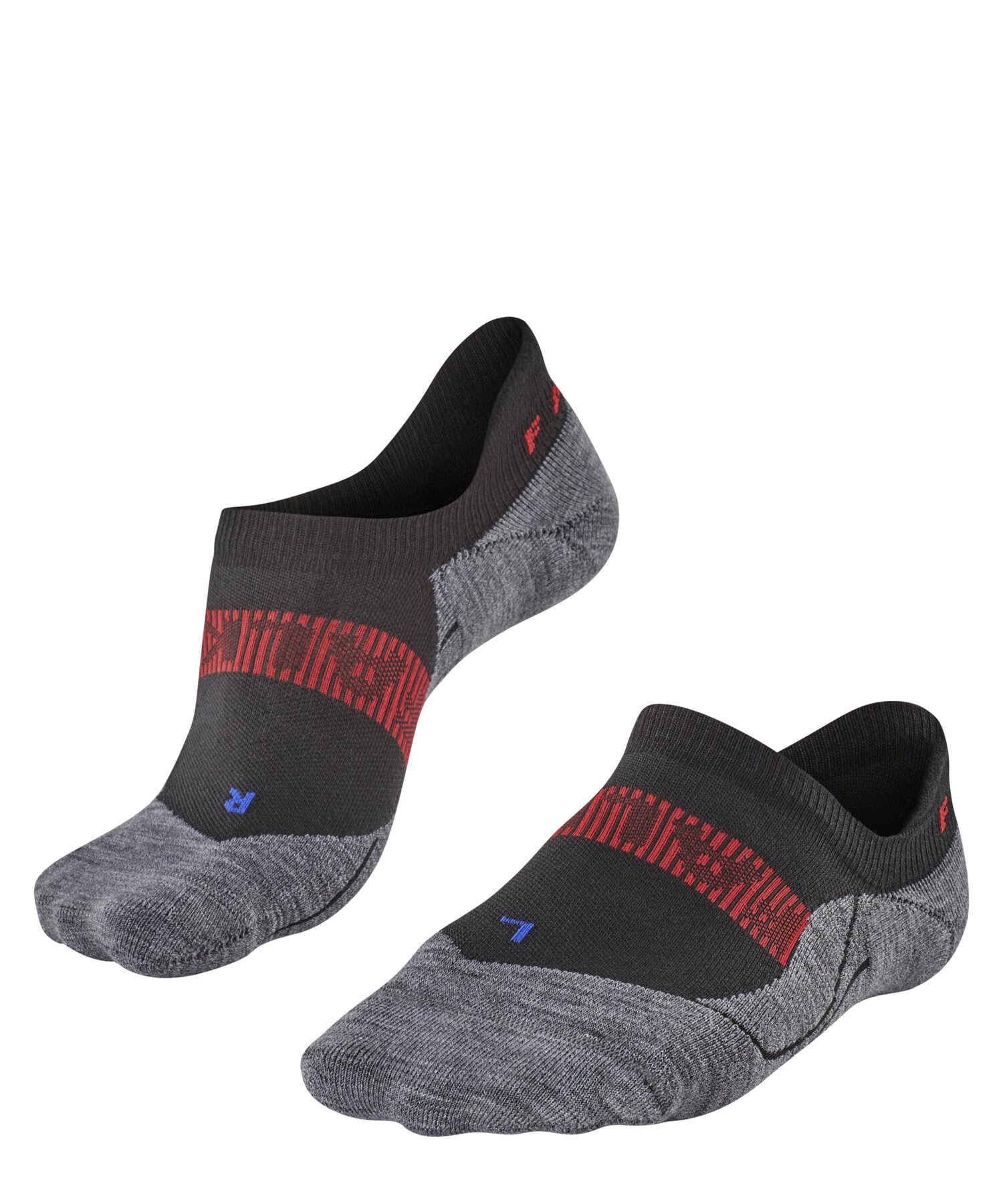 FALKE Men's RU4 Endurance Cool Invisible M In Functional Yarn Anti-Blister 1 Pair Running Socks, Black 3008, 9.5-10.5