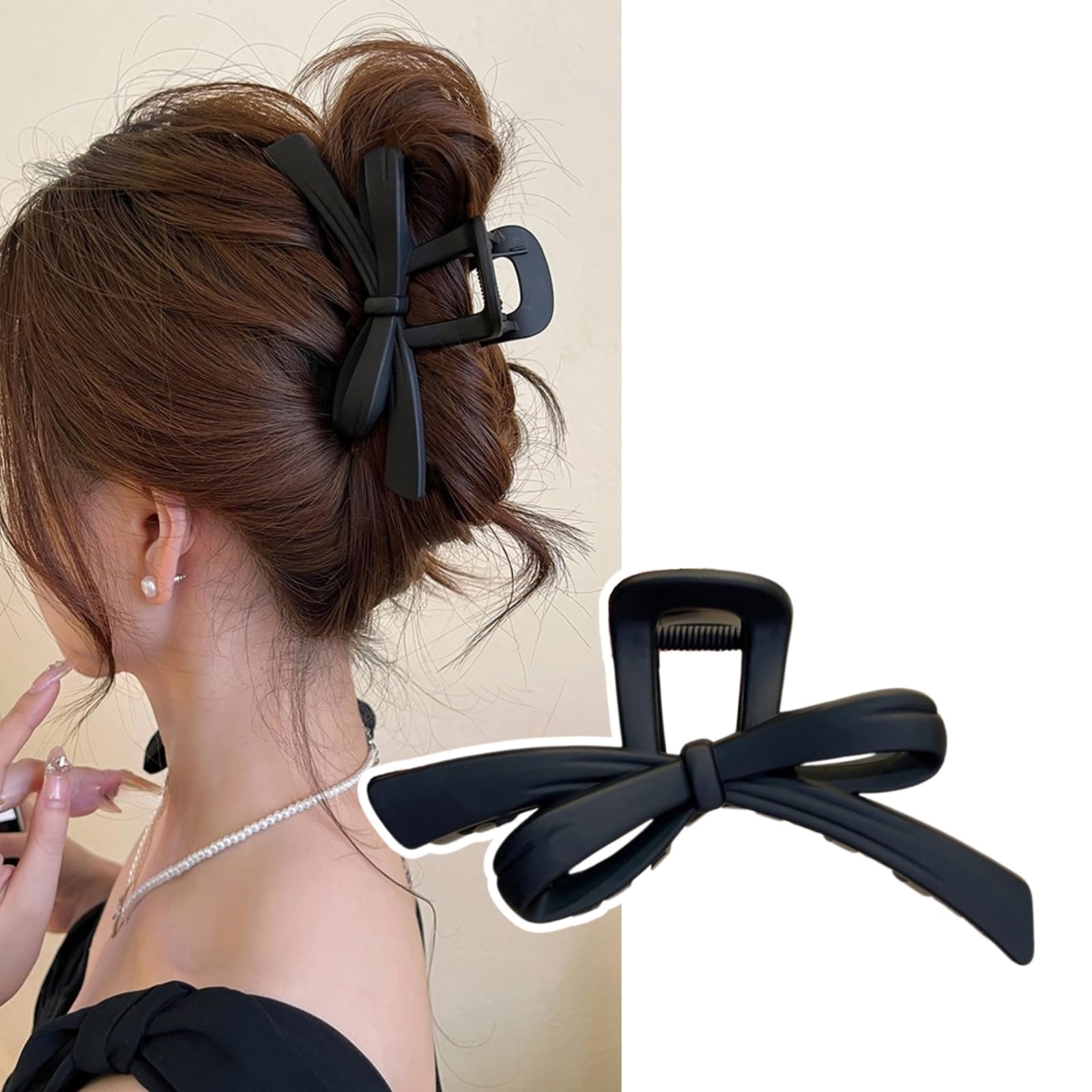 Amazon.co.jp: MILANA ヘアクリップ 大きめ リボンヘアクリップ 