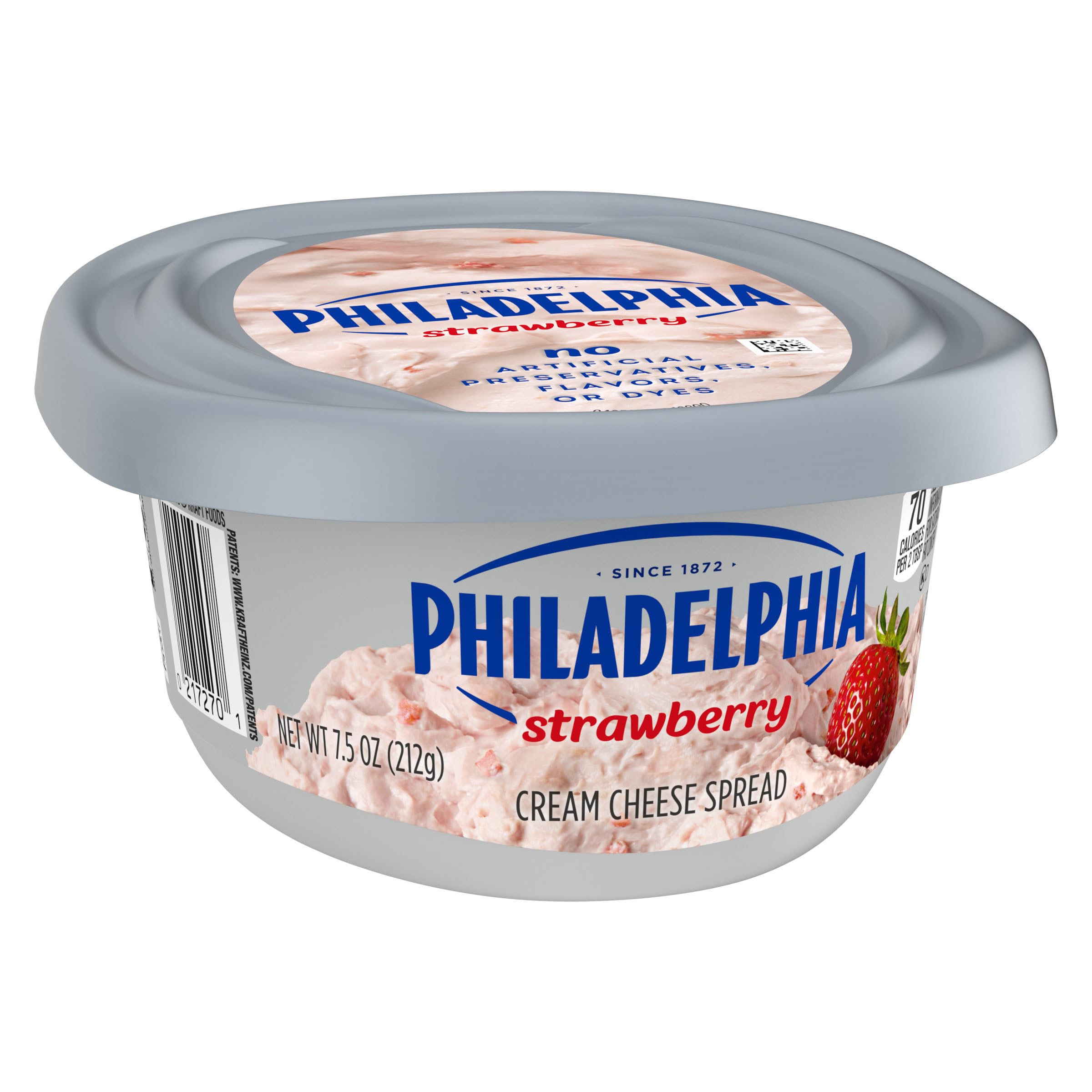 Philadelphia Flavored Cream Cheese Spread 1 Tub for Smooth Spreadable Mornings Strawberry No Artificial Preservatives Flavors or Dyes — view 9