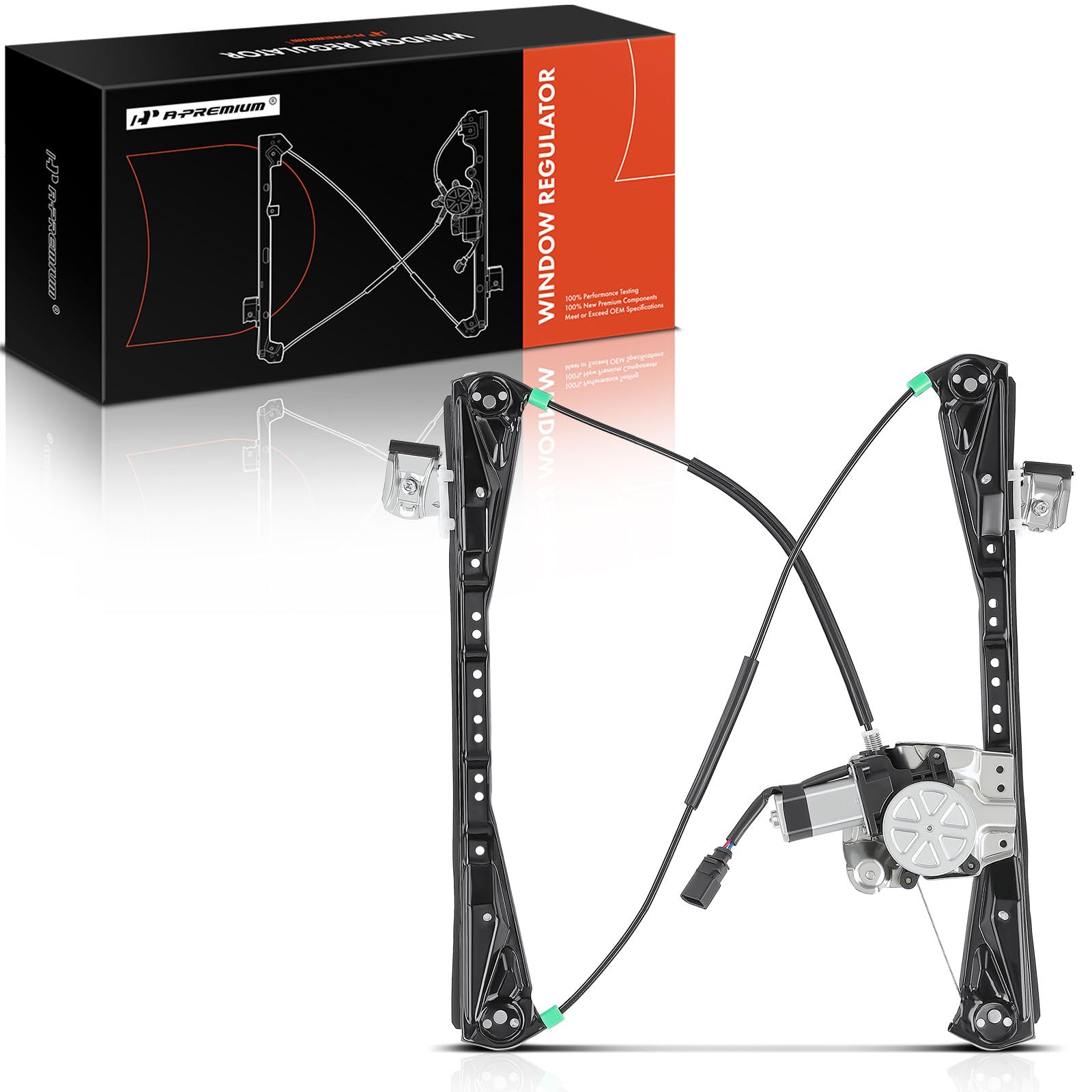 A-Premium Power Window Regulator with Motor Replacement for Lincoln LS Jaguar S-Type 2000-2002 Front Left Driver Side