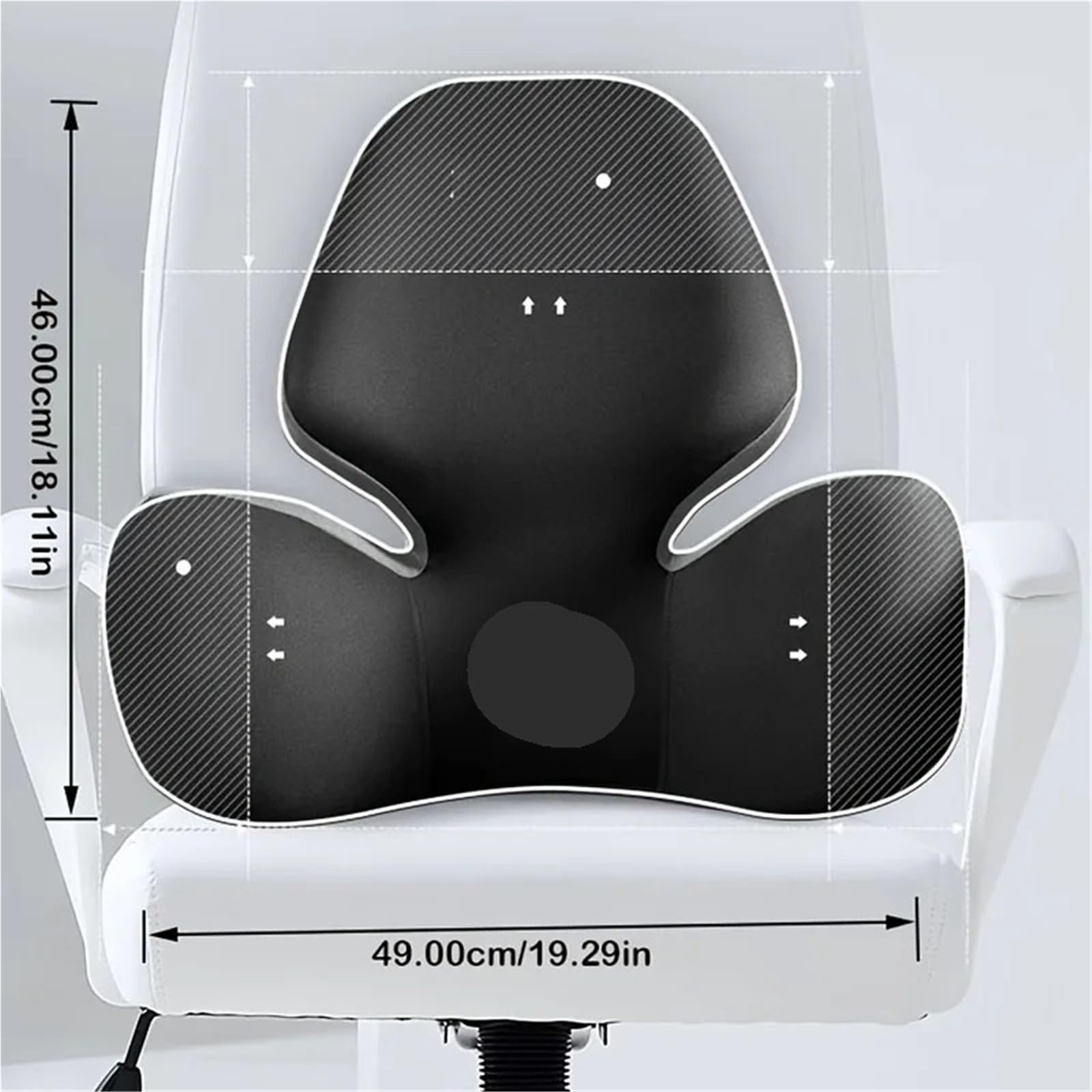 Cuscino ergonomico di sostegno lombare della schiuma di memoria per auto e sedia dell'ufficio comodo leggero per tutte le stagioni