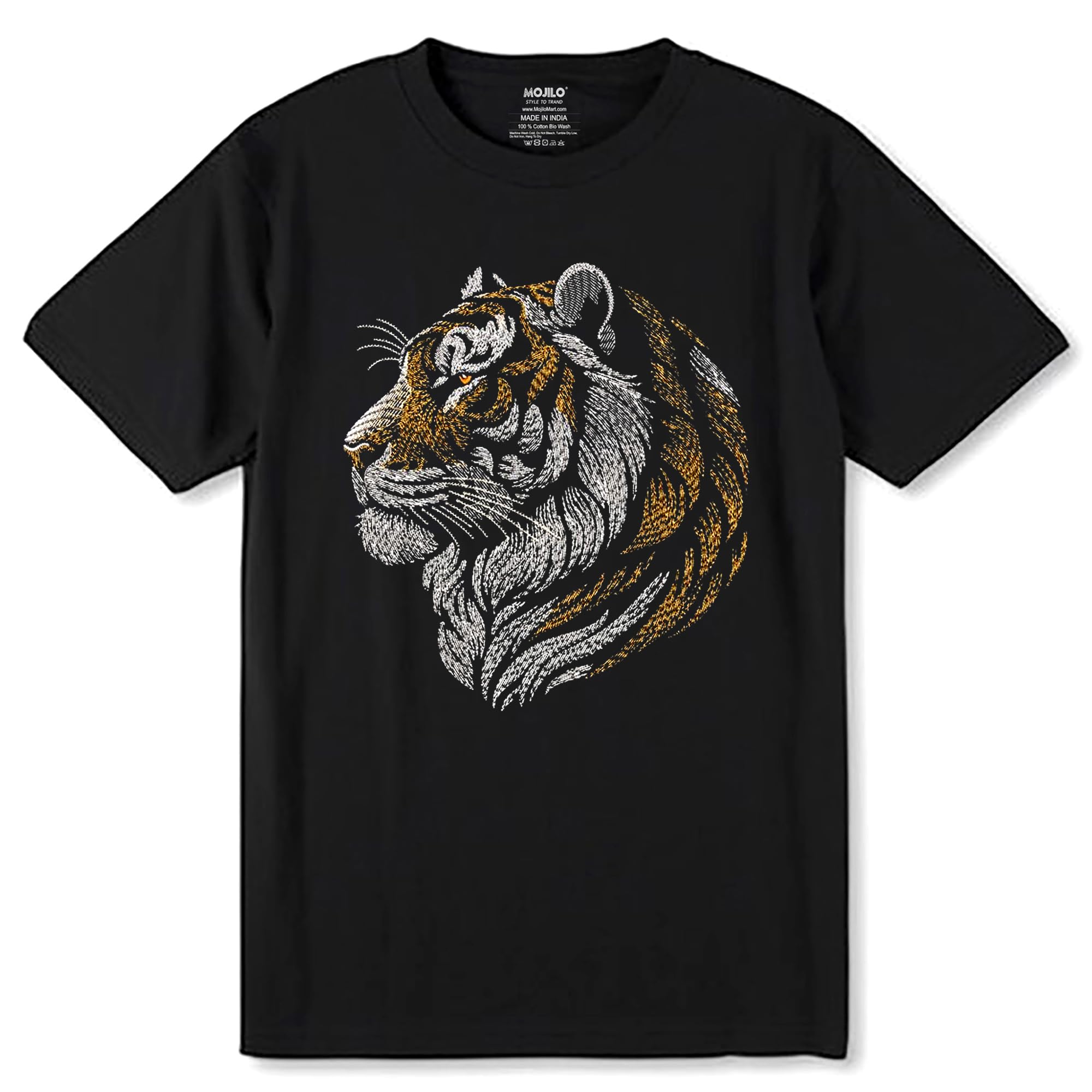 Premium Printed Unisex Cotton Black T-Shirt for Men and Women | Nature-image-42