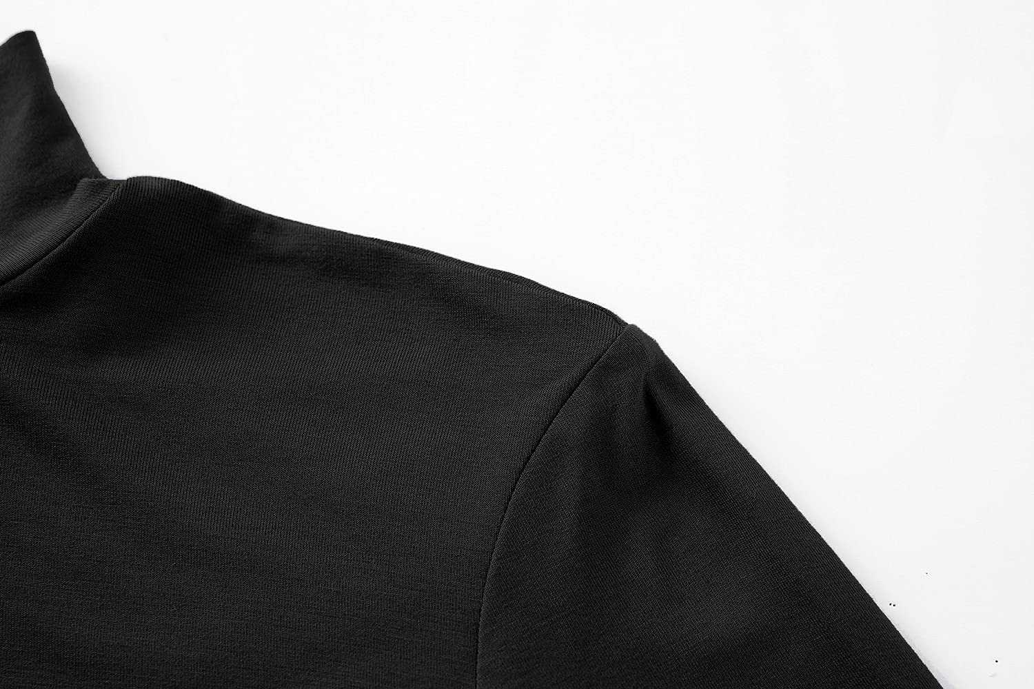 Kindcall Lightweight Mock Turtleneck Crop Tops Long Sleeve Casual Base Layer for Women