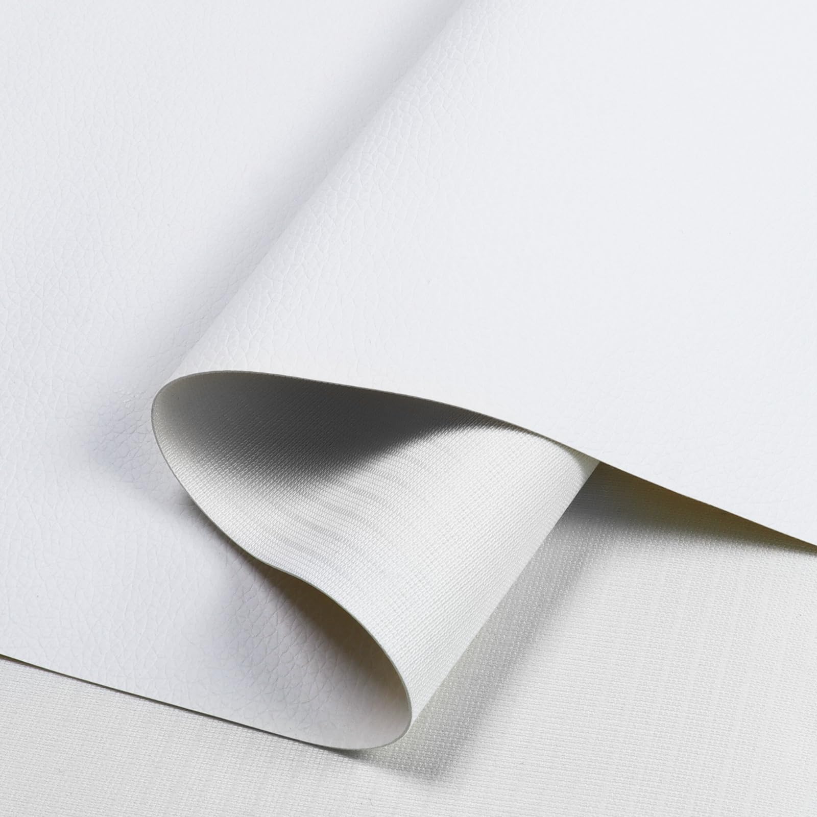 Synthetic Leather Vinyl Marine Fabric, Replacement Boat Houseboats Interior Bolsters and Headliners, Softer and More Durable (75x55inch, White)