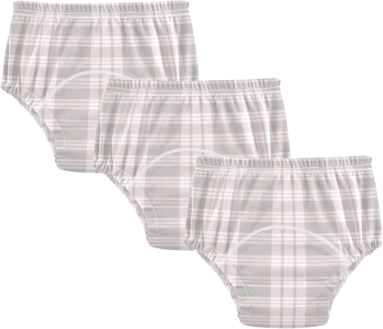 Baby Underwear Potty Training Absorb Water Grey Checkered Pattern Overnight Potty Training Underwear Pants Panties