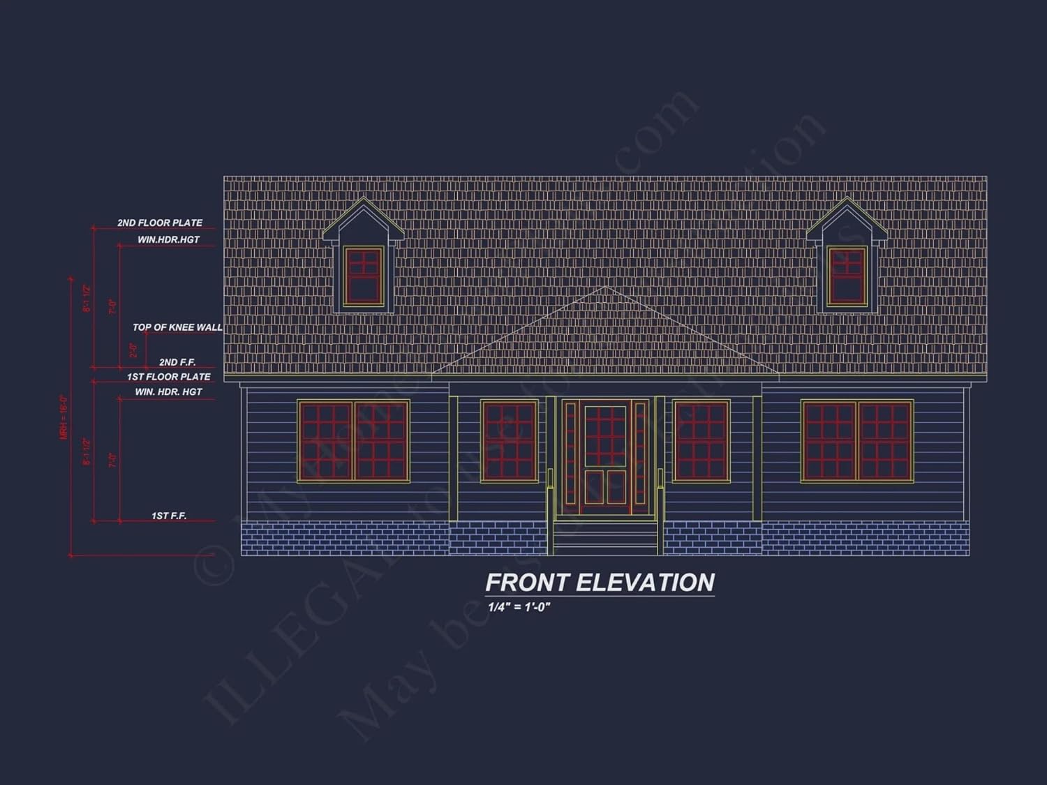 20-1150 HOUSE PLAN - Charming 4-Bedroom House Plan with CAD Floor Designs