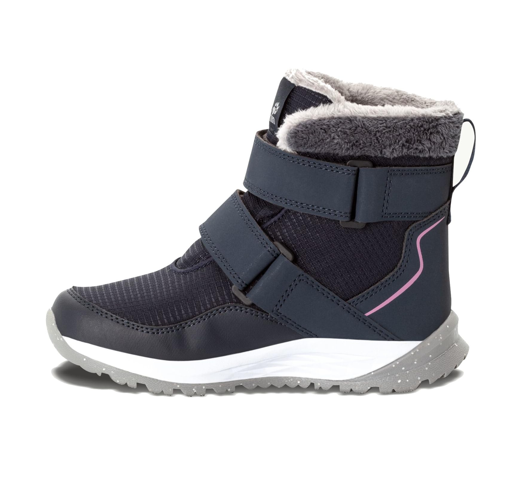 Jack Wolfskin POLAR WOLF TEXAPORE MID VC K, Snow Boot, dark blue/rose,