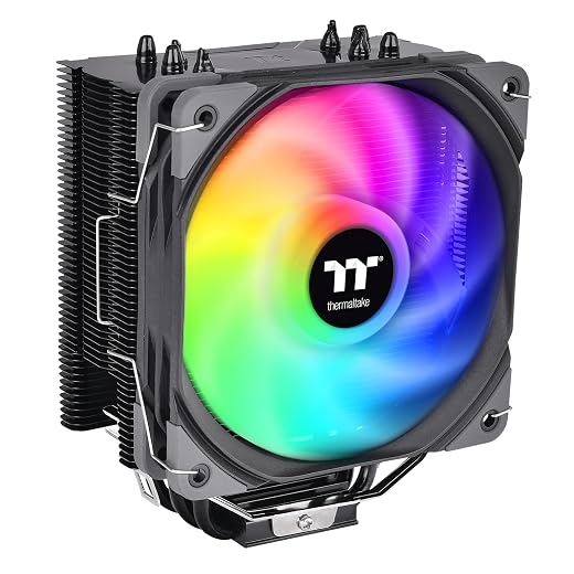 Thermaltake UX200 SE 5V Motherboard ARGB Sync 16.8 Million Colors 15 Addressable LED Intel/AM5/AMD (LGA 1700) Universal Socket Hydraulic Bearing 170W CPU Cooler CL-P105-AL12SW-A
