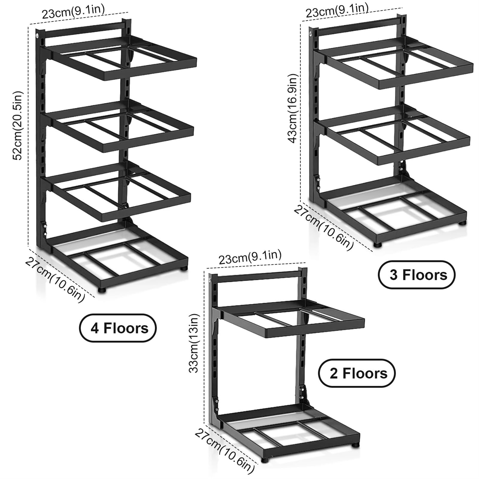 Portapentole Ripiano portaoggetti multistrato regolabile | Scaffale for lavello da cucina resistente alla corrosione e resistente alla corrosione(2 floors)