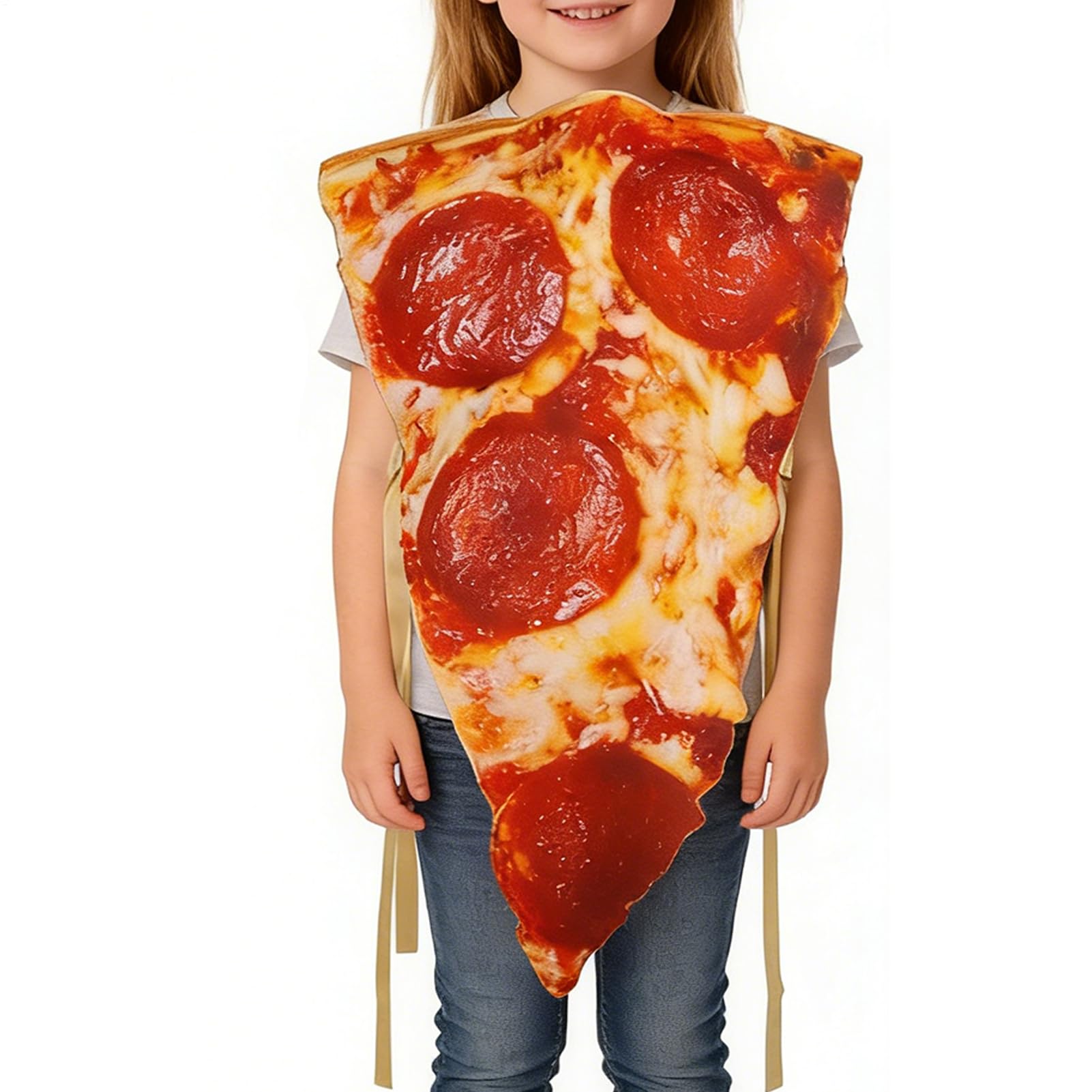 zhonnic Pizza Cut Costume, Realistic Food Cosplay Fancy Dress Outfit, Pizza Costume for Adults, for Birthday, Christmas, Adults, Children, Couples, Fancy Dress, Party, Carnival