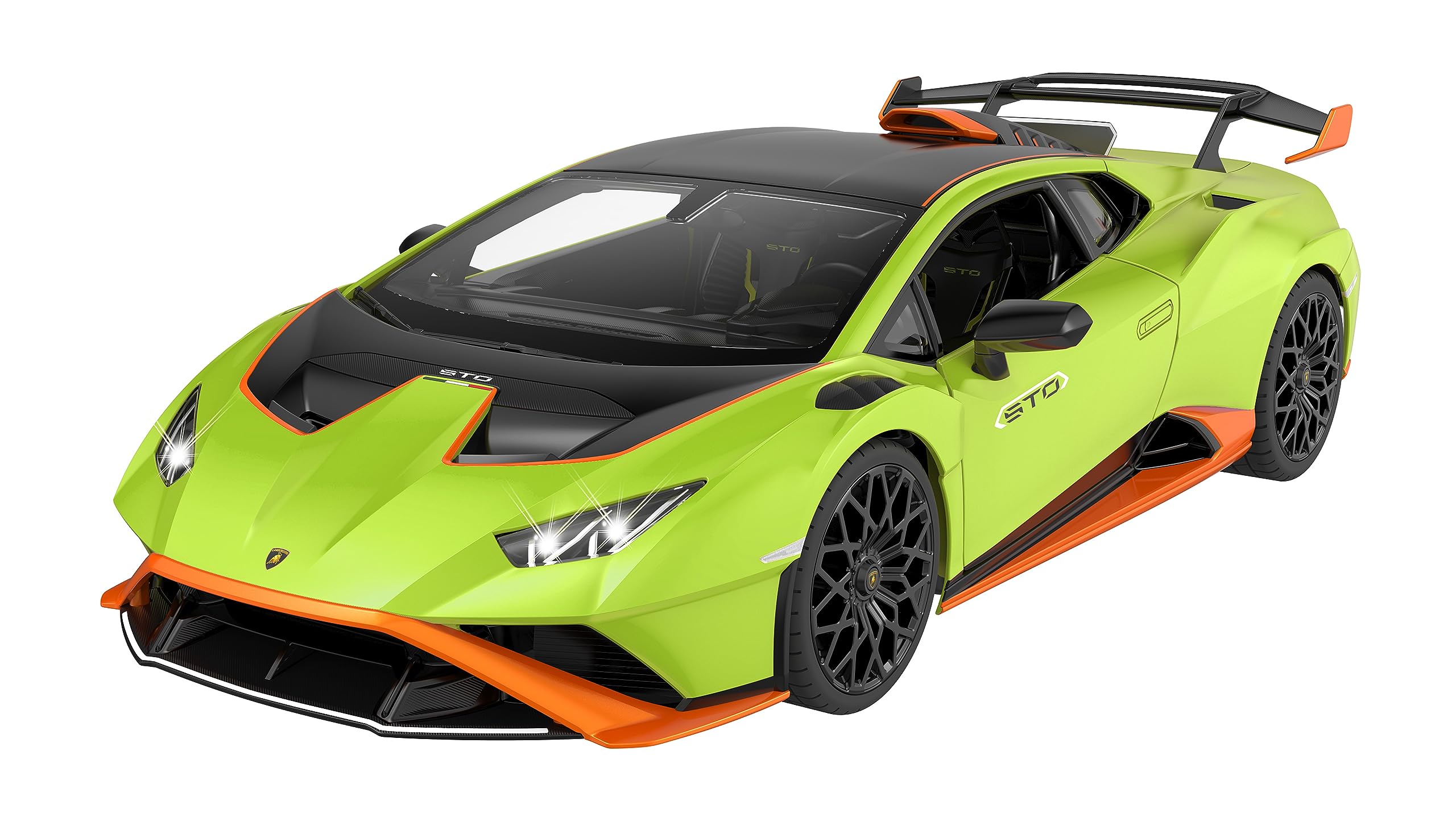 JAMARA Lamborghini Huracán STO 1:14 2,4 GHz drzwi ręczne - przezroczysta szyba przednia, światło LED, samochód RC