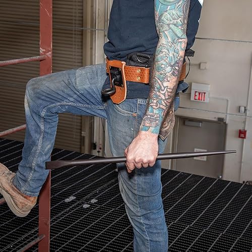 Miniatura 5 de Klein Tools 3247 Barra de conexión redonda de 34 pulgadas x 24 pulgadas, fabricada en Estados Unidos, barra de manga para alinear, hacer palanca y