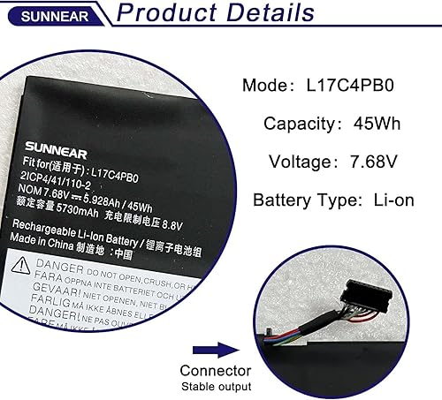 Miniatura 2 de Batería L17C4PB0 para Lenovo Flex 6-14IKB 6-14ARR IdeaPad 530S-14ARR 530S-14IKB 530S-15IKB Yoga 530-14ARR 530-14IKB XiaoXin Air 14IKBR 15IKBR 15ARR