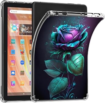 Case for 11.8" Remarkable Paper Pro Tablet 2024 Released- Clear Slim Lightweight Soft Flexible TPU Bumper Cushioning Protection Shell Cover Case for Remarkable Pro,Blue Rose Flower -20