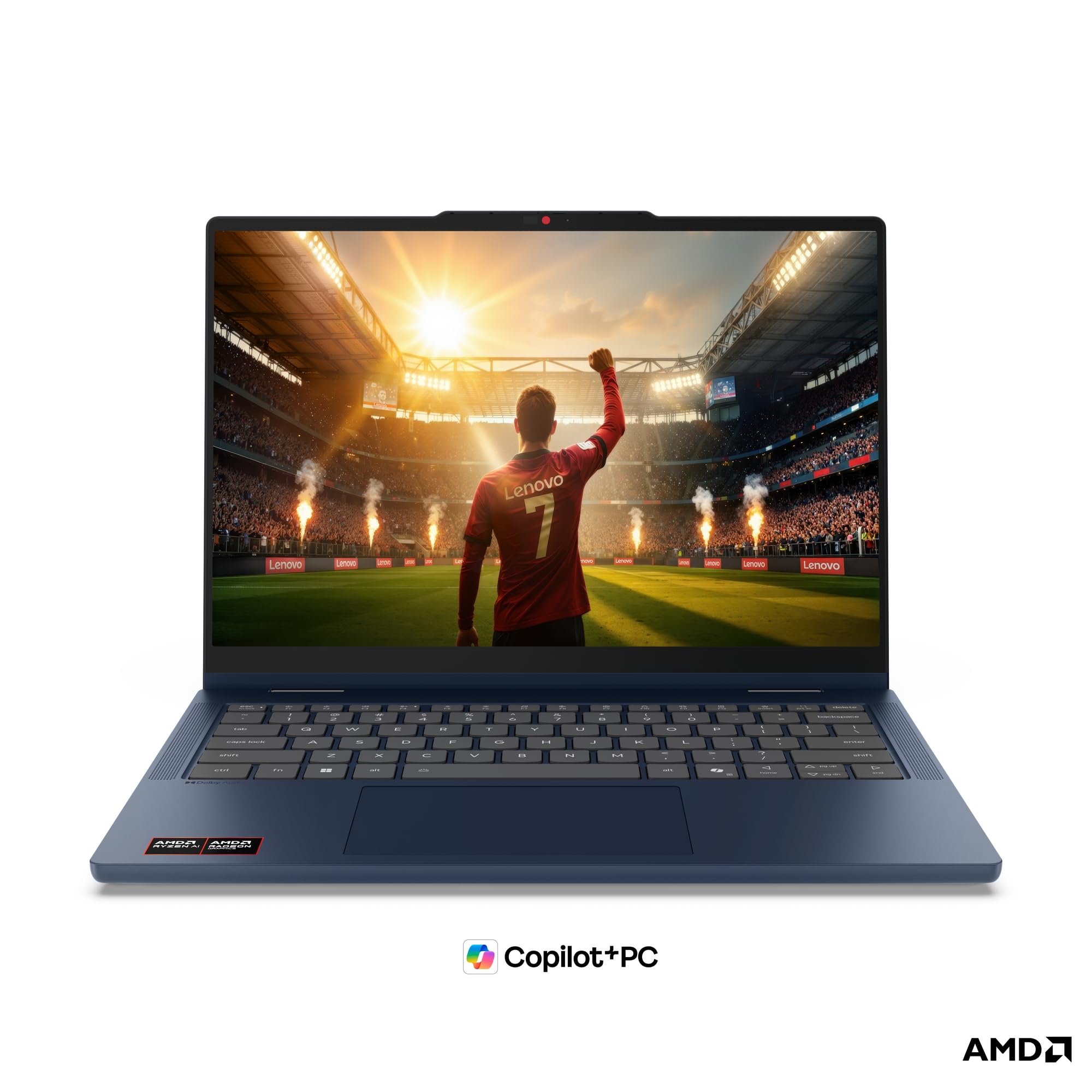 Lenovo IdeaPad 5 2in1 Laptop | 14" WUXGA Touch Display | AMD Ryzen 7 250 | 16GB RAM | 512GB SSD | AMD Radeon 780M | Windows 11 | QWERTZ | exkl. Farbe in Cosmic blau | 3 Monate Premium Care