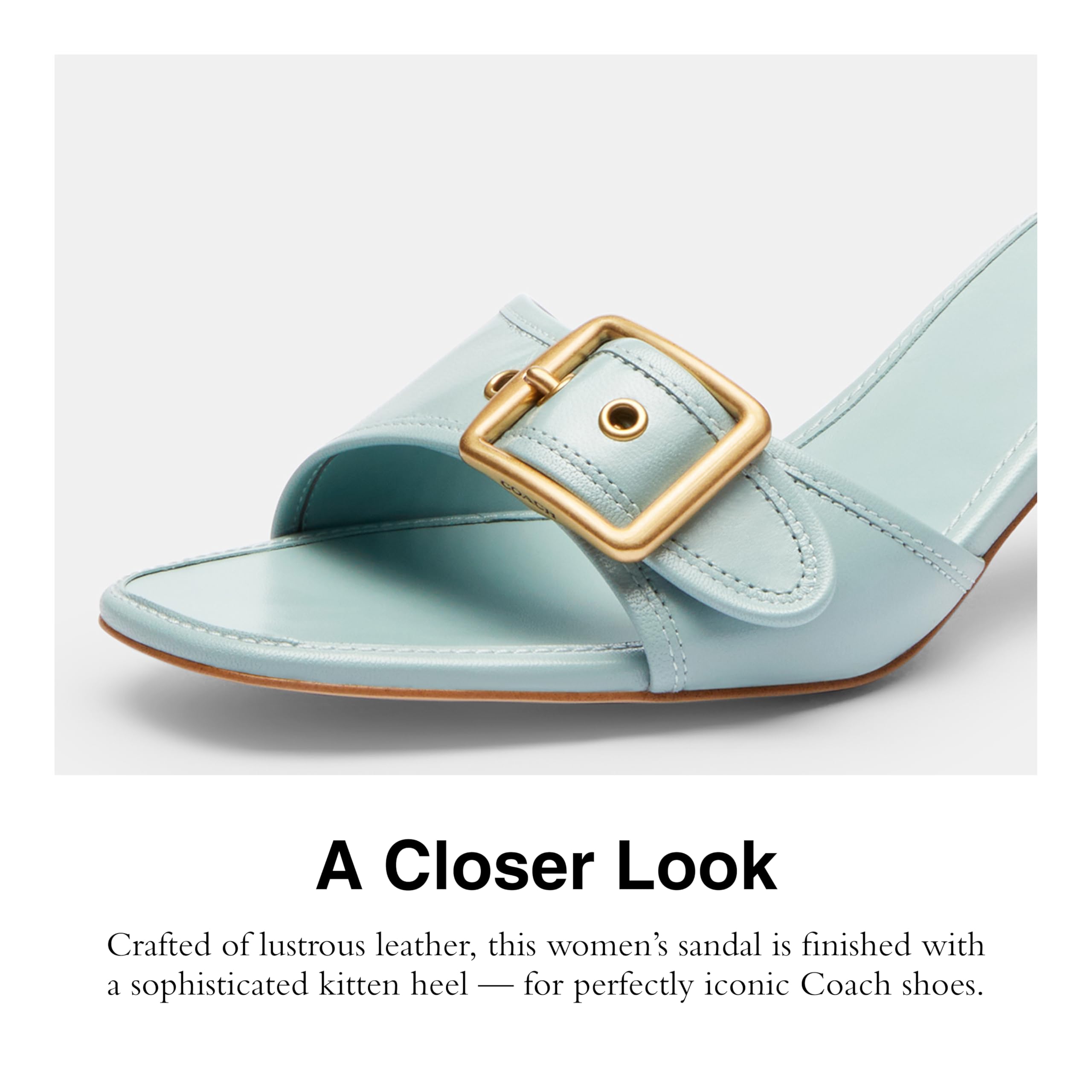 Coach Women's Margot Sandal Platform: 10 Light Blue