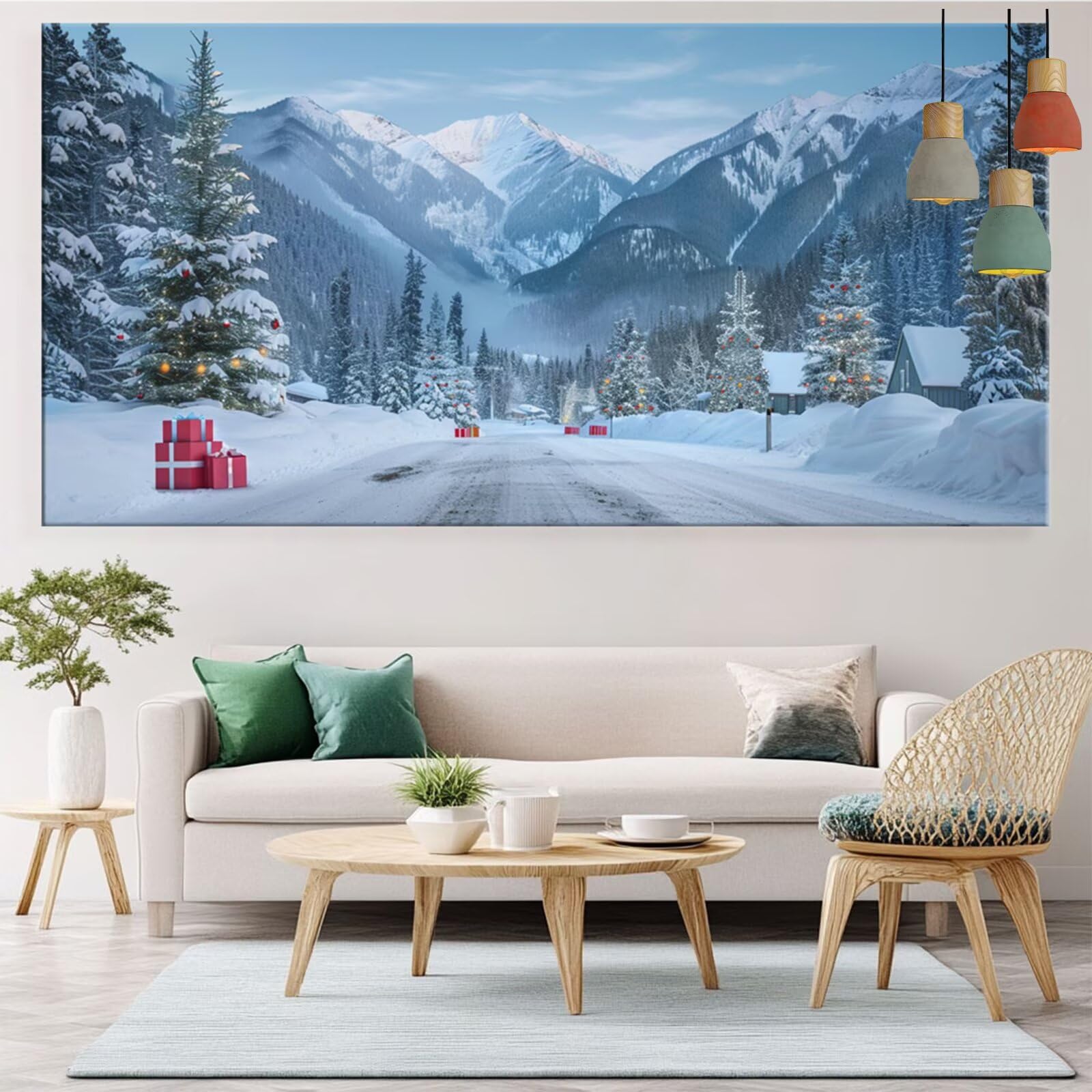 Diamond Painting Der Weg Diamond Painting Erwachsene Berg Bastelset Kinder ab 6 Jahre Mosaikherstellung Kreatives Geschenke für Mädchen Anfänger, Diamant Kreuzstich Arts Zimmer Deko 60x120cm Y5-847