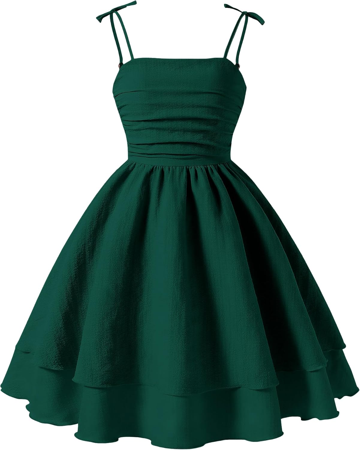 Happy Cherry Girls Dresses Summer Cute Clothes for Teens Casual Spaghetti Strap Swing Smocked A Line Beach Sundress 8-16Y
